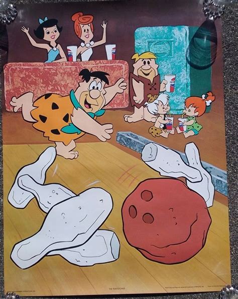 Pin By Randy Patton On The Bedrock Brigade Flintstones Poster Hanna