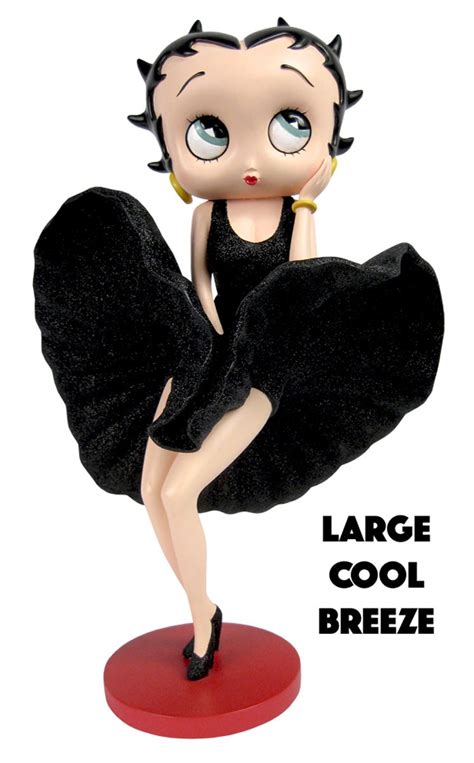 Betty Boop Cool Breeze Black Glitter Dress Med