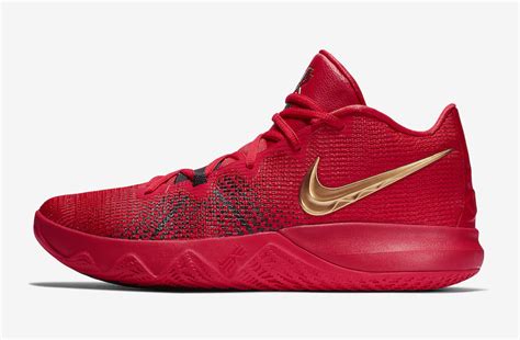 Nike has given the kyrie 4 a treatment for their yearly bhm (black history month) collection. Nike Kyrie Flytrap University Red Metallic Gold AA7071-600 ...