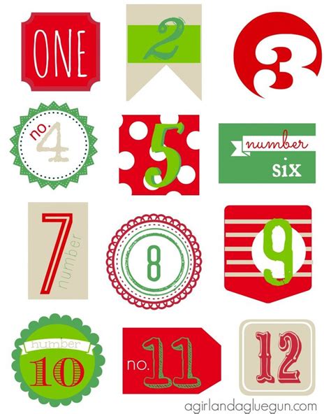 12 Days Of Christmas Free Printable Christmas Countdown Diy