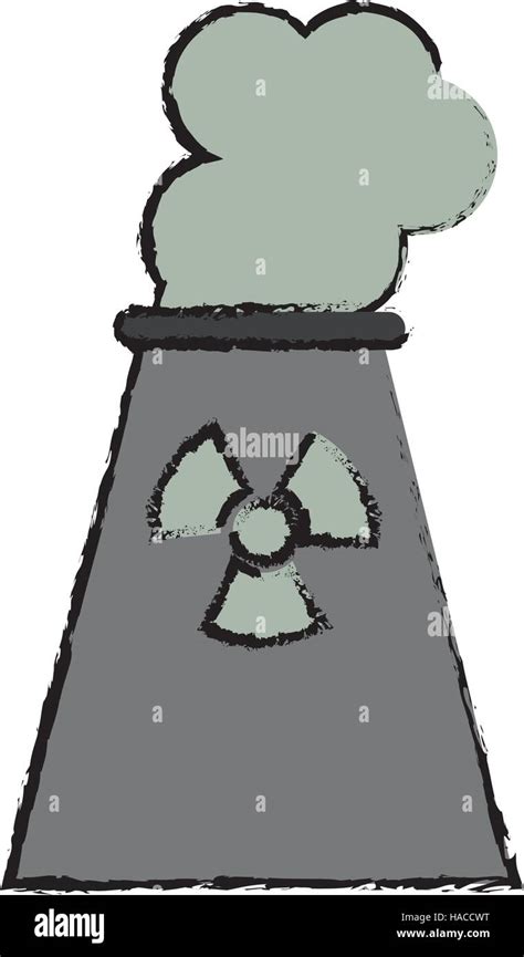 Drawing Nuclear Power Plant Tower Energy Stock Vector Image And Art Alamy