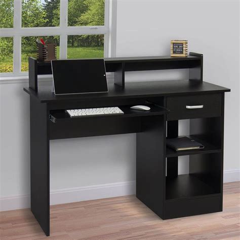 Modish Black Desk One Drawer Only In Home Office
