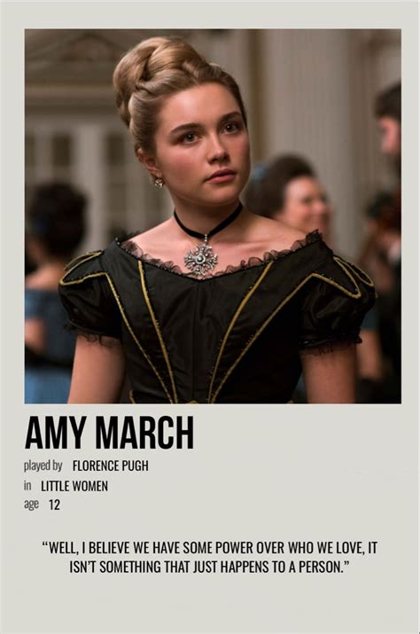 Minimalist Polaroid Poster Of Amy March From Little Women