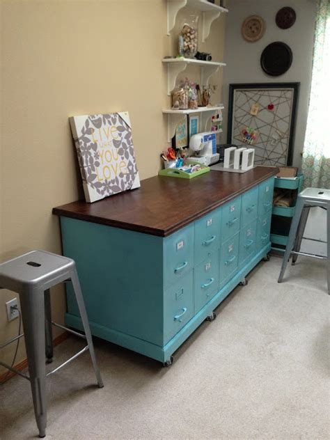 I didn't join the table tops. 14 Awesome Upcycled and Repurposed Filing Cabinets that ...