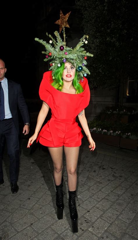 lady gaga is a christmas tree mirror online