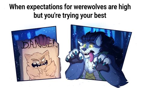 Cute Werewolf Trying To Be Scary Rwerewolves