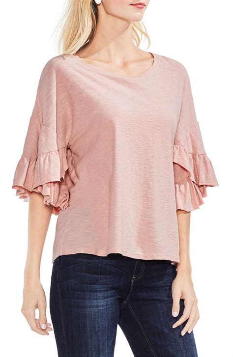 Vince Camuto Tiered Ruffle Sleeve Top Nordstrom