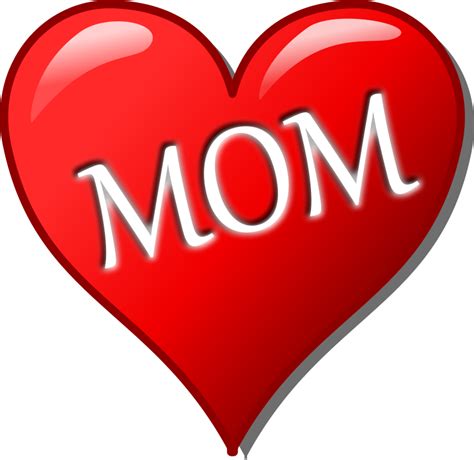 Clipart Of Hearts With Mom