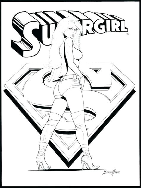 Superwoman Colouring Pages At Free Printable