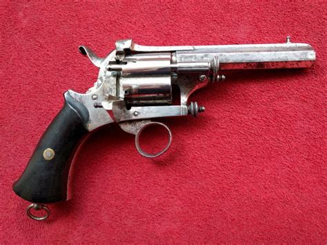 Rare Elegant Lefaucheux Mens Revolver Caliber 9 Mm With Closed Frame