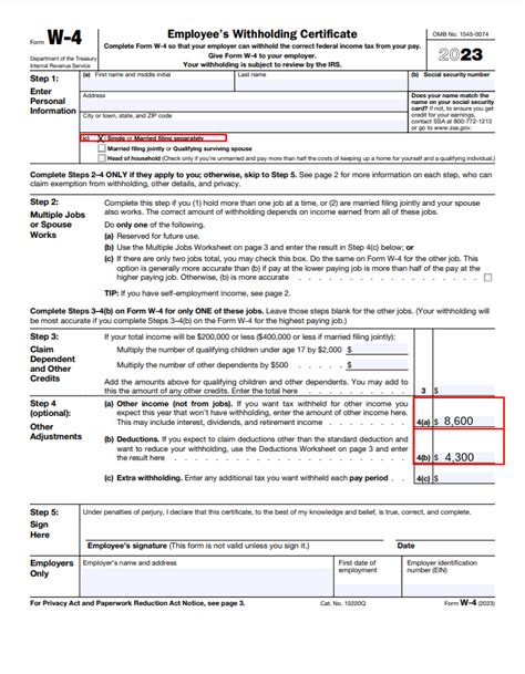 California W4 2023 Form Printable Forms Free Online