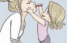 mom comics mother problems drawings motherhood makeup everyday her illustrates four
