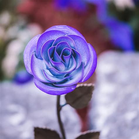 You might also get her some cast iron pans and cookware if she is into that sort of thing. Personalized Gift - Hand-Forged Purple & White Metal Rose ...