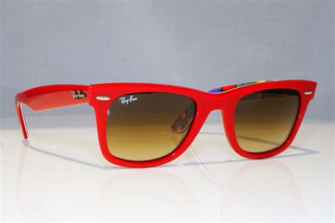 Ray Ban Mens Designer Sunglasses Red Wayfarer Rb 2140 1133 85 19187 Sunglassblog