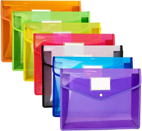 Plastic Folders With Pockets 7pack Clear File Folder Document