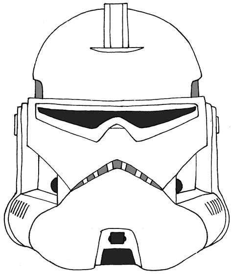 Clone Trooper Helmet Drawing Free Download On Clipartmag