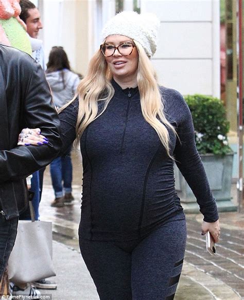 Heavily Pregnant Jenna Jameson And Fiance Lior Bitton Stroll At The