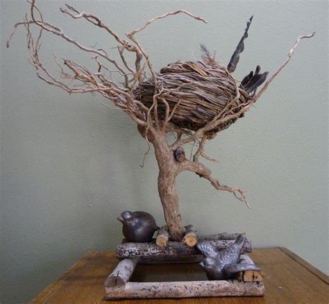 Tree Branch Display With Birds Nest On Reserve For Marjorie 3080