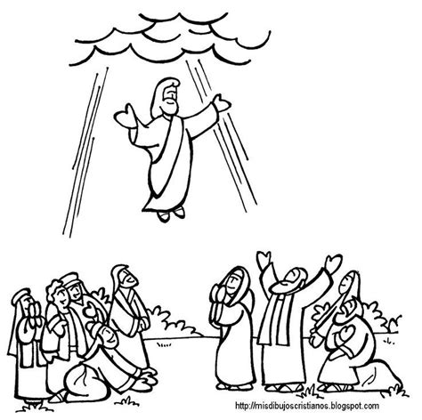 Ascension Coloring Page Coloring Home