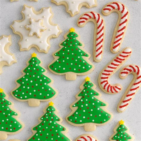 Christmas cake christmas cookies decorated monster cookies cookie decorating christmas sweets christmas baking christmas food cookie pictures xmas cookies. Decorated Christmas Cutout Cookies Recipe | Taste of Home