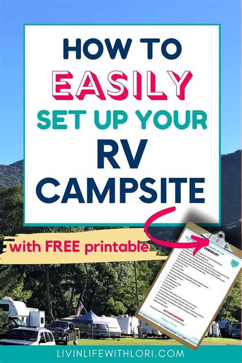 How To Easily Set Up Your Rv Campsite Livin Life With Lori Rv Campsite Campsite Rv Travel
