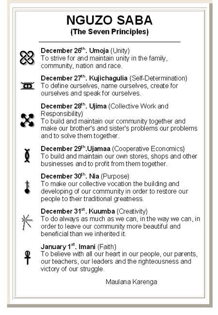 7 Principles Of Kwanzaa Printable Get Your Hands On Amazing Free