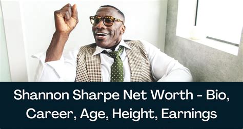 Shannon Sharpe Net Worth Bio Career Age Height Earnings