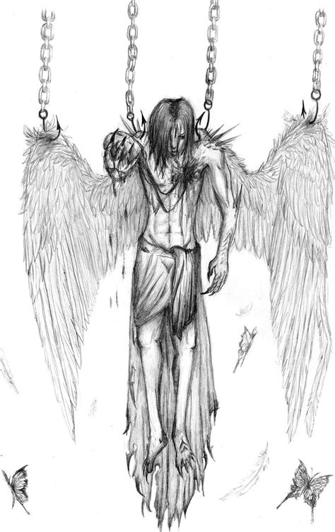 Pencil Drawings Of Fallen Angels Pencildrawing2019