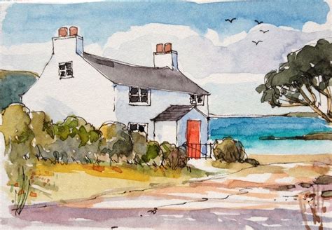Fishermans Cottage By Annabel Burton English Artist Who Works In