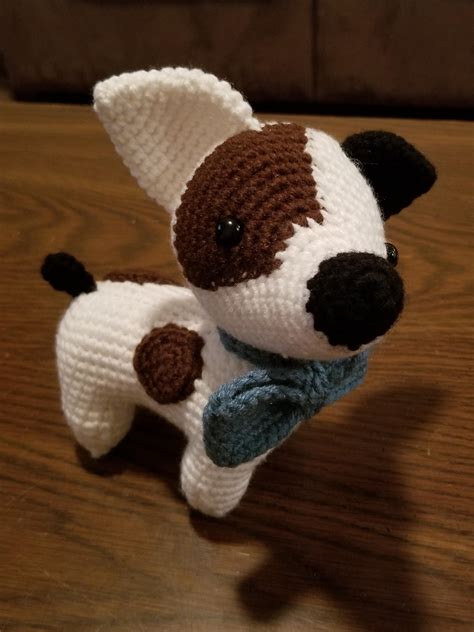 Just finished this little Jack Russell from Pica Pau. :) : r/crochet