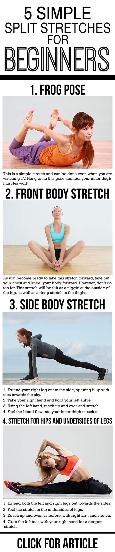 5 Simple Split Stretches For Beginners Want To Know More About This