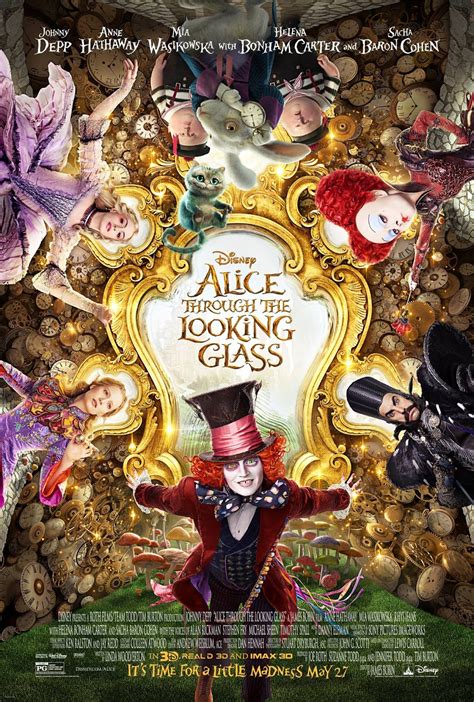 Walt Disneys Alice Through The Looking Glass Gets A Marvellously Time Constraint Poster