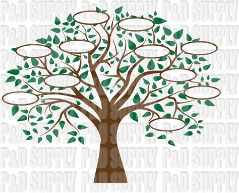 Smartdraw.com has been visited by 10k+ users in the past month Family Tree 11 SVG DXF Digital cut file for cricut or
