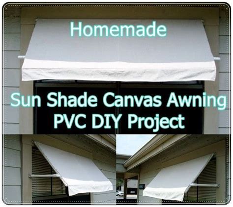 Keep your canvas awning clean with a small amount of attention on a regular basis. Homemade Sun Shade Canvas Awning PVC DIY Project | Canvas awnings, Diy awning, Diy shades