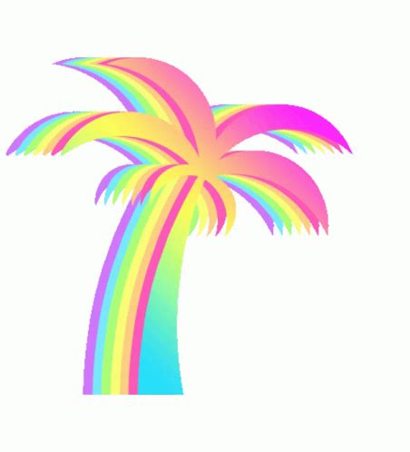 Palm Tree Aesthetic Sticker Palm Tree Aesthetic Rainbow Discover