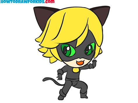 How To Draw Cat Noir Easy From Miraculous Ladybug Atelier Yuwaciaojp