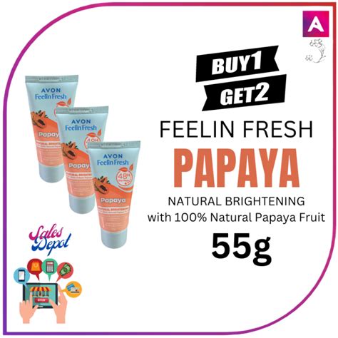 Buy 2 Take 1 Avon Feelin Fresh Papaya Brightening Pampaputi Ng Kiili