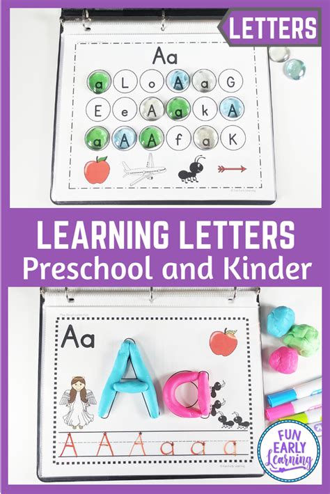 Letter Activities For Preschoolers And Kindergarten Learning Letters