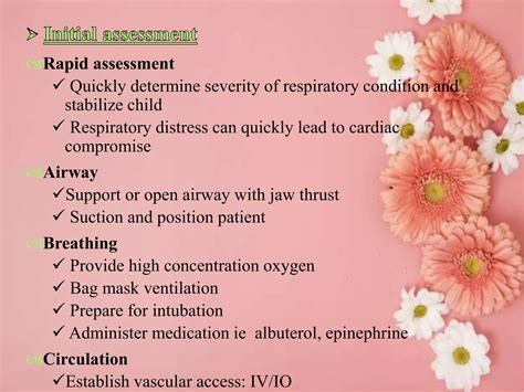 Nursing Care Management Of Child With Respiratory Distress