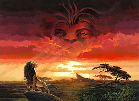 Remember Who You Are The Lion King Embellished Giclee On Canvas By