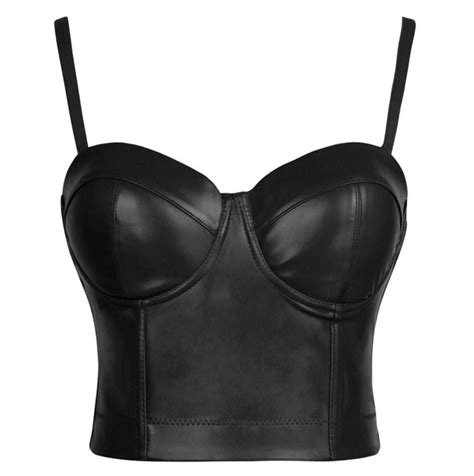 Achat Vente Corset Bustier Pas Cher Simili Cuir Sexy Lingerie Corset