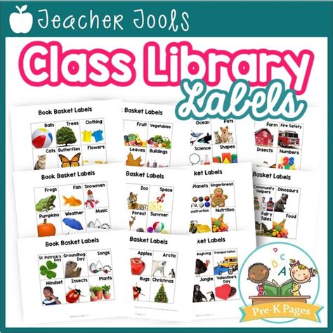 Printable Book Box Labels Classroom Library