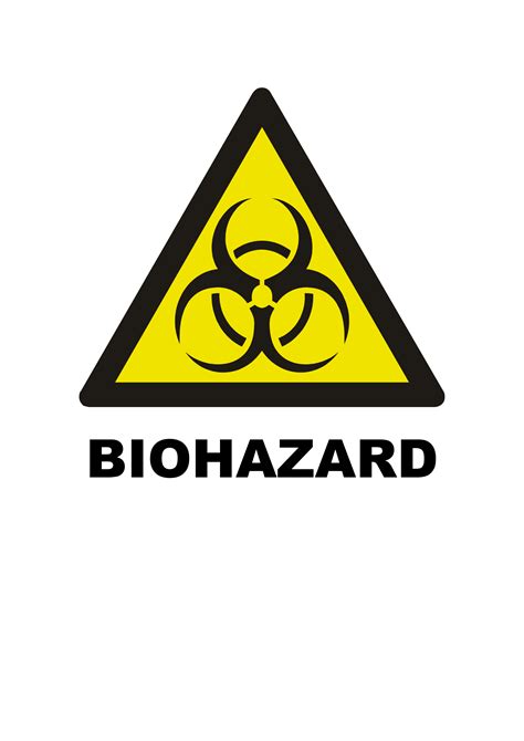 Biohazard Signs Poster Template