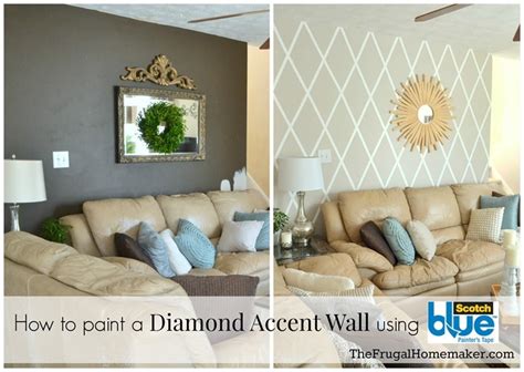How To Paint A Diamond Accent Wall Using Scotchblue