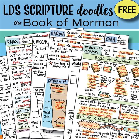 These Free Doodle Sheets Make Scripture Study Fun And Engaging Great