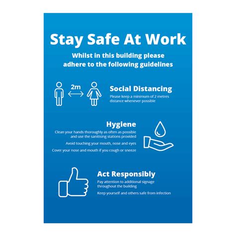 Safety At Work Signage Top Print