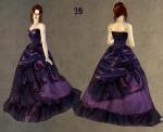 Mod The Sims Fashion Story From Heather Wedding Charm Of Gothic Set Violet