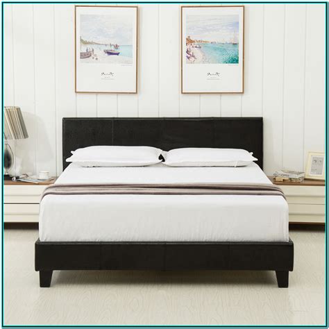 Upholstered Queen Bed Frame With Headboard Bedroom Home Decorating