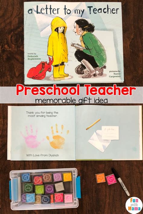 Are you looking for a great gift for your child's kindergarten teacher? Preschool Teacher Gift Idea - Fun with Mama