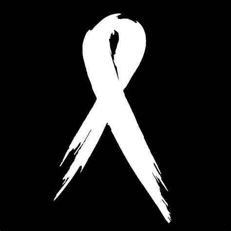 2x Two Lung Cancer Awareness Ribbon Car Vinyl Decal Sticker 3 X 5